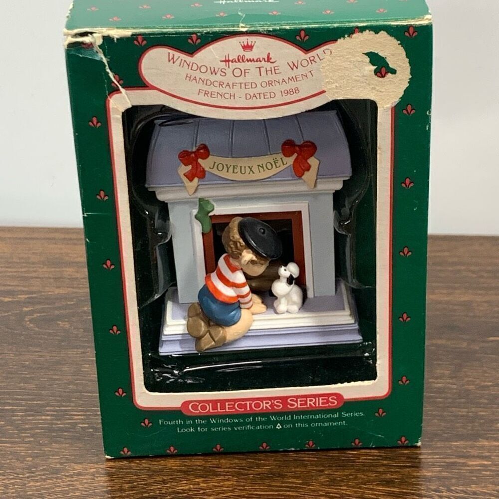Hallmark windows of the world French 1988 ornament